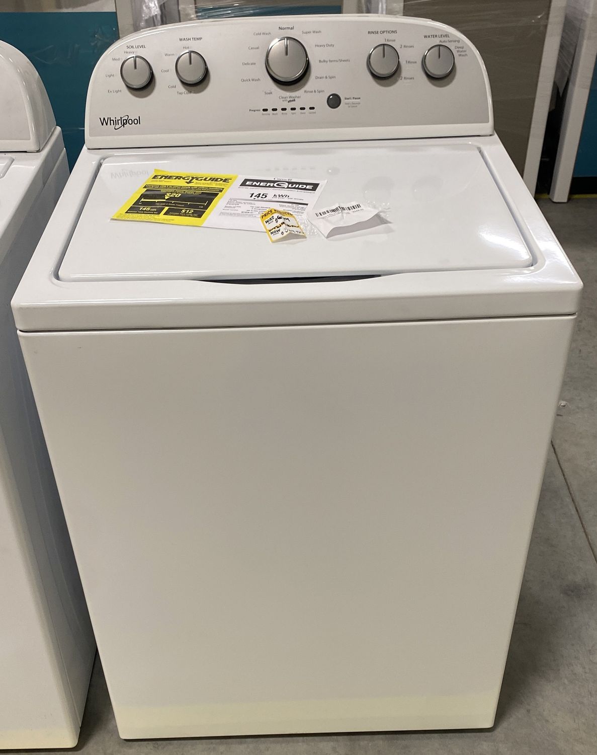 Whirlpool 3.5-cu ft High Efficiency Agitator Top-Load Washer (White)