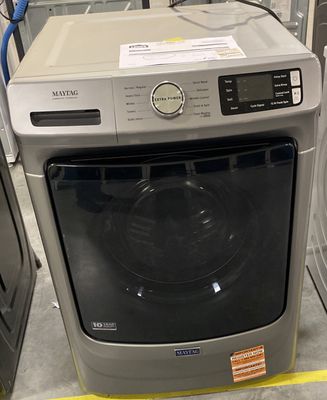 Maytag 4.5-cu ft High Efficiency Stackable Steam Cycle Front-Load Washer (Metallic Slate) ENERGY STAR