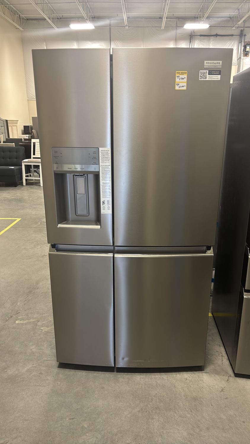 Frigidaire Gallery 21.5-cu ft 4-Door Counter-depth French Door Refrigerator with Ice Maker (Fingerprint Resistant Stainless Steel) ENERGY STAR