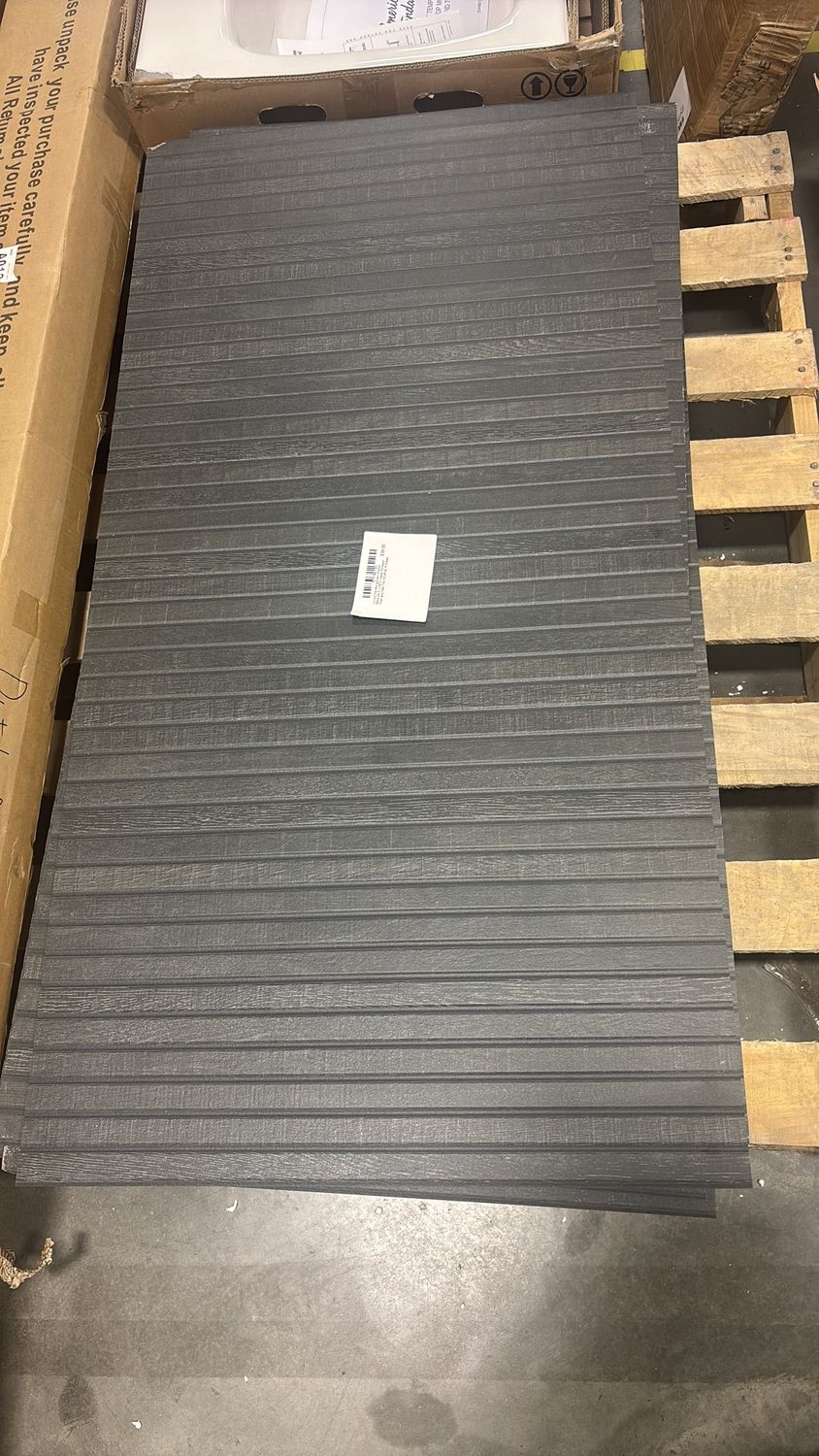 Ivy Hill Tile Montgomery Ribbon Black 24 in. x 48 in. Matte Porcelain Floor and Wall Tile (15.49 sq. ft./Case)