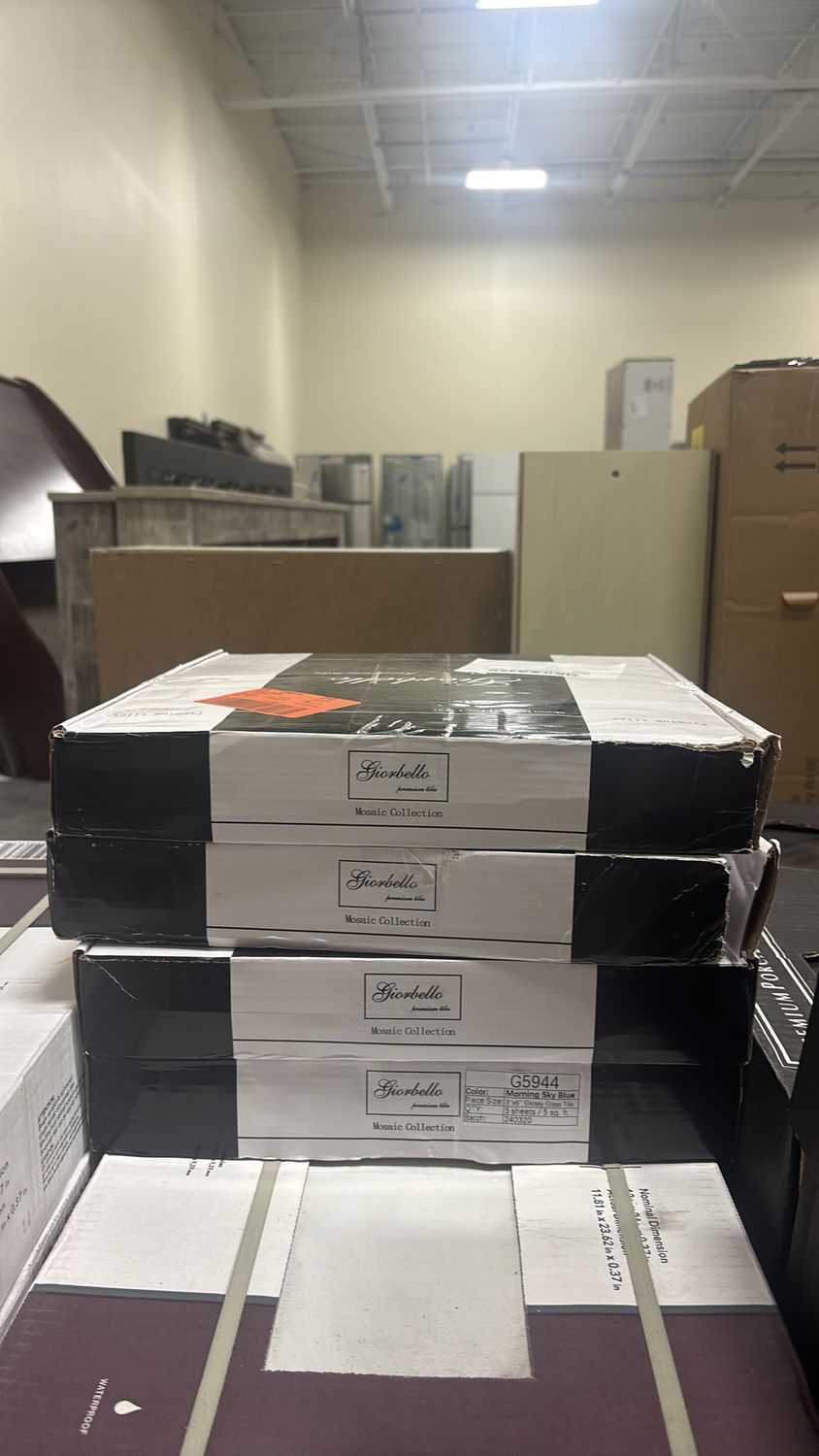 Morning Sky Blue 3 in. x 6 in. x 8mm Glass Subway Wall Tile (5 sq. ft./Case)