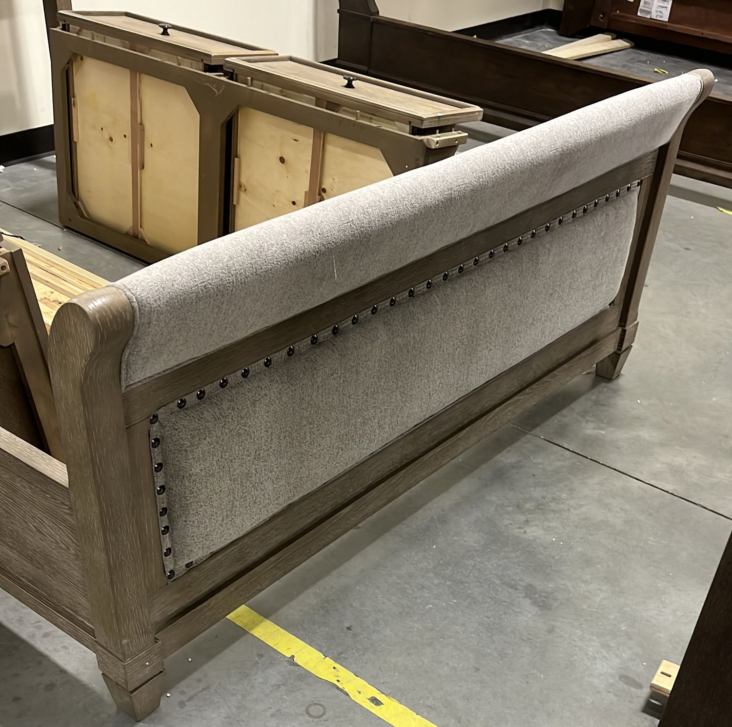 B804 CHALLENE - QUEEN UPHOLSTERED FOOTBOARD