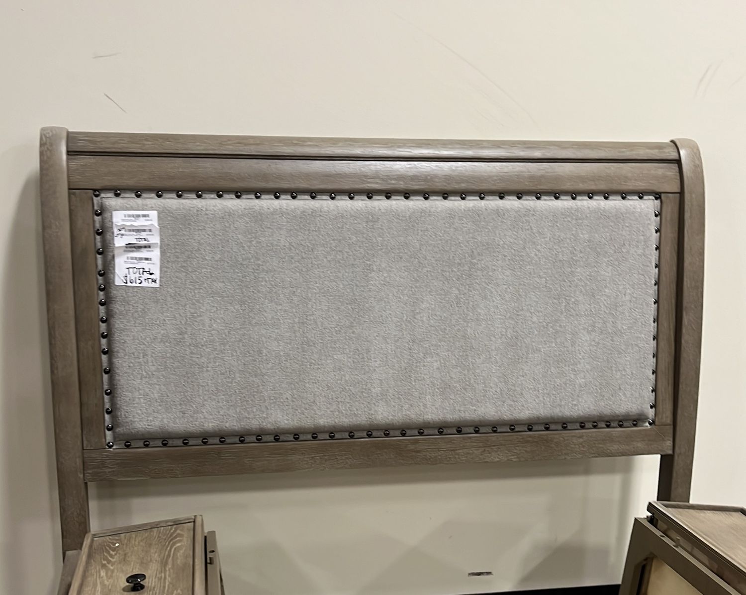 B804 CHALLENE - QUEEN UPH SLEIGH HEADBOARD