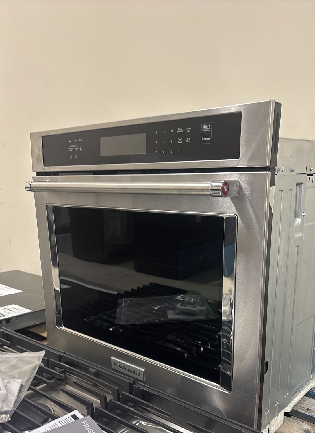 KitchenAid - 30" Built-In Single Electric Convection Wall Oven with Air Fry Mode - Stainless Steel
