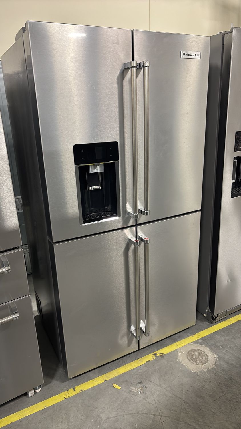 KitchenAid - 36 in. 19.4 cu. ft. Counter Depth French Door Refrigerator in Fingerprint Resistant Stainless Steel