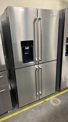 KitchenAid - 36 in. 19.4 cu. ft. Counter Depth French Door Refrigerator in Fingerprint Resistant Stainless Steel