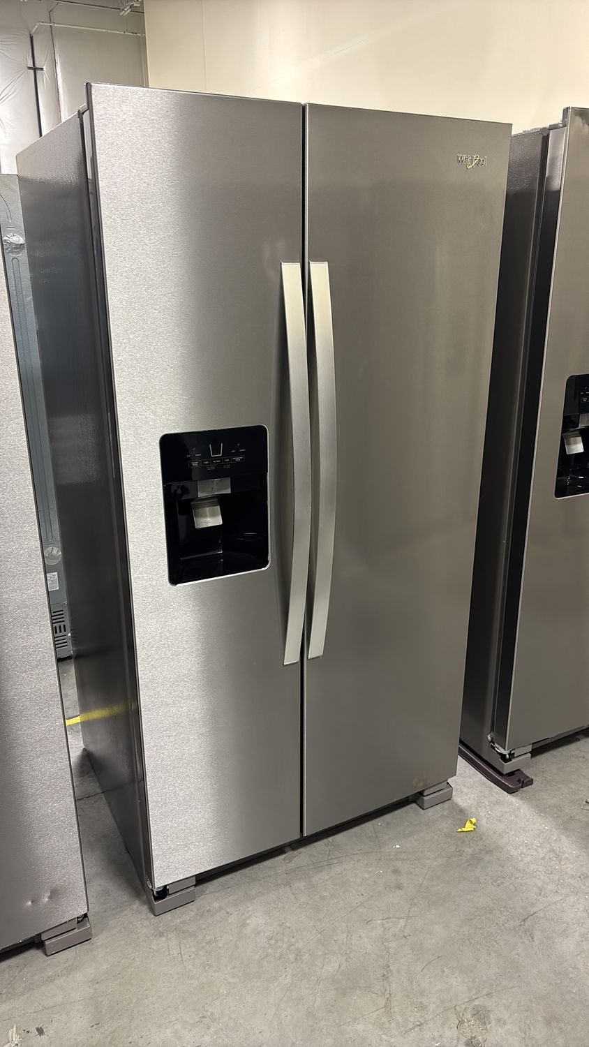 Whirlpool - 24.6 Cu. Ft. Side-by-Side Refrigerator - Stainless Steel