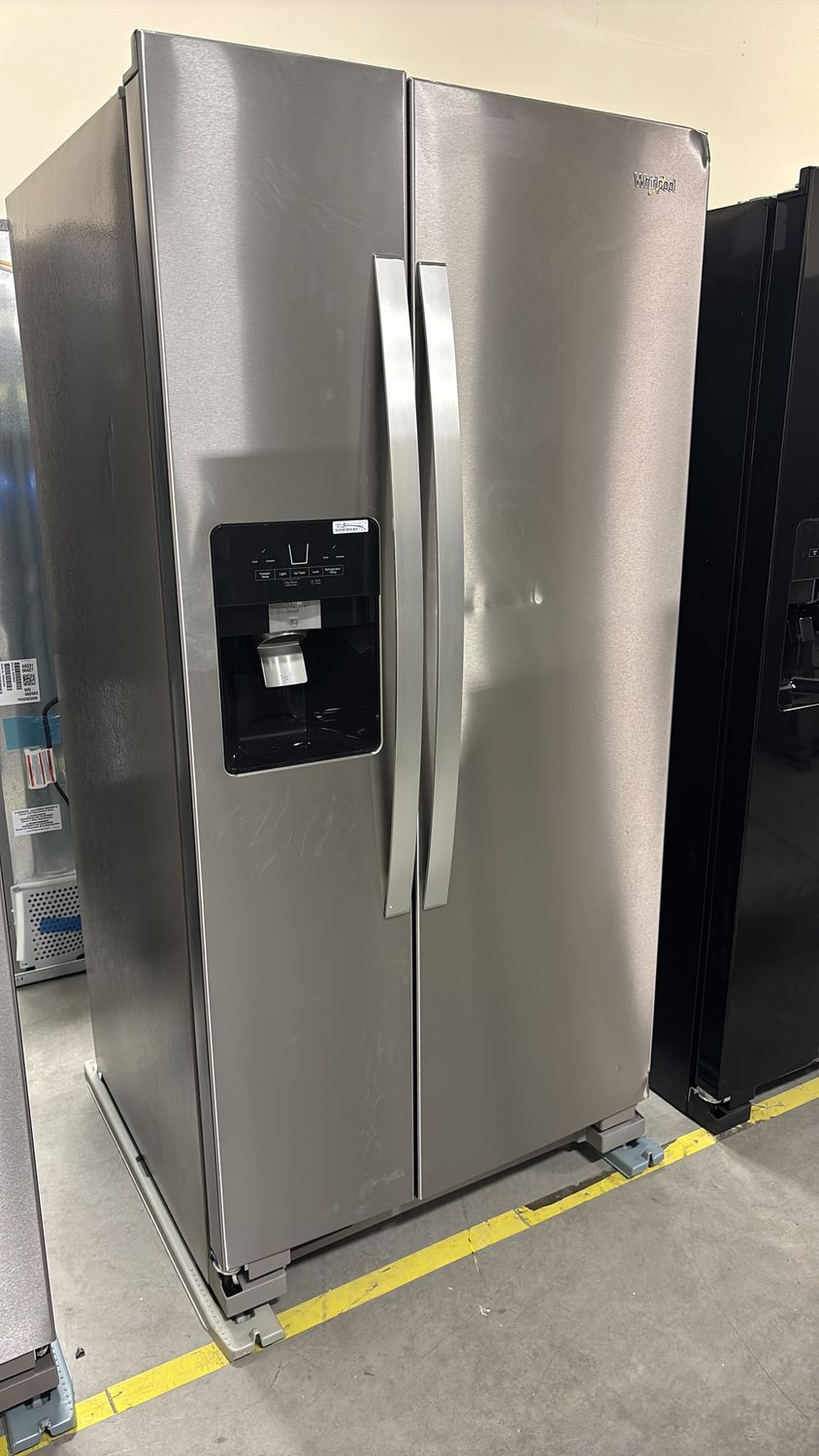 Whirlpool - 21.4 cu. ft. Side by Side Refrigerator in Fingerprint Resistant Stainless Steel