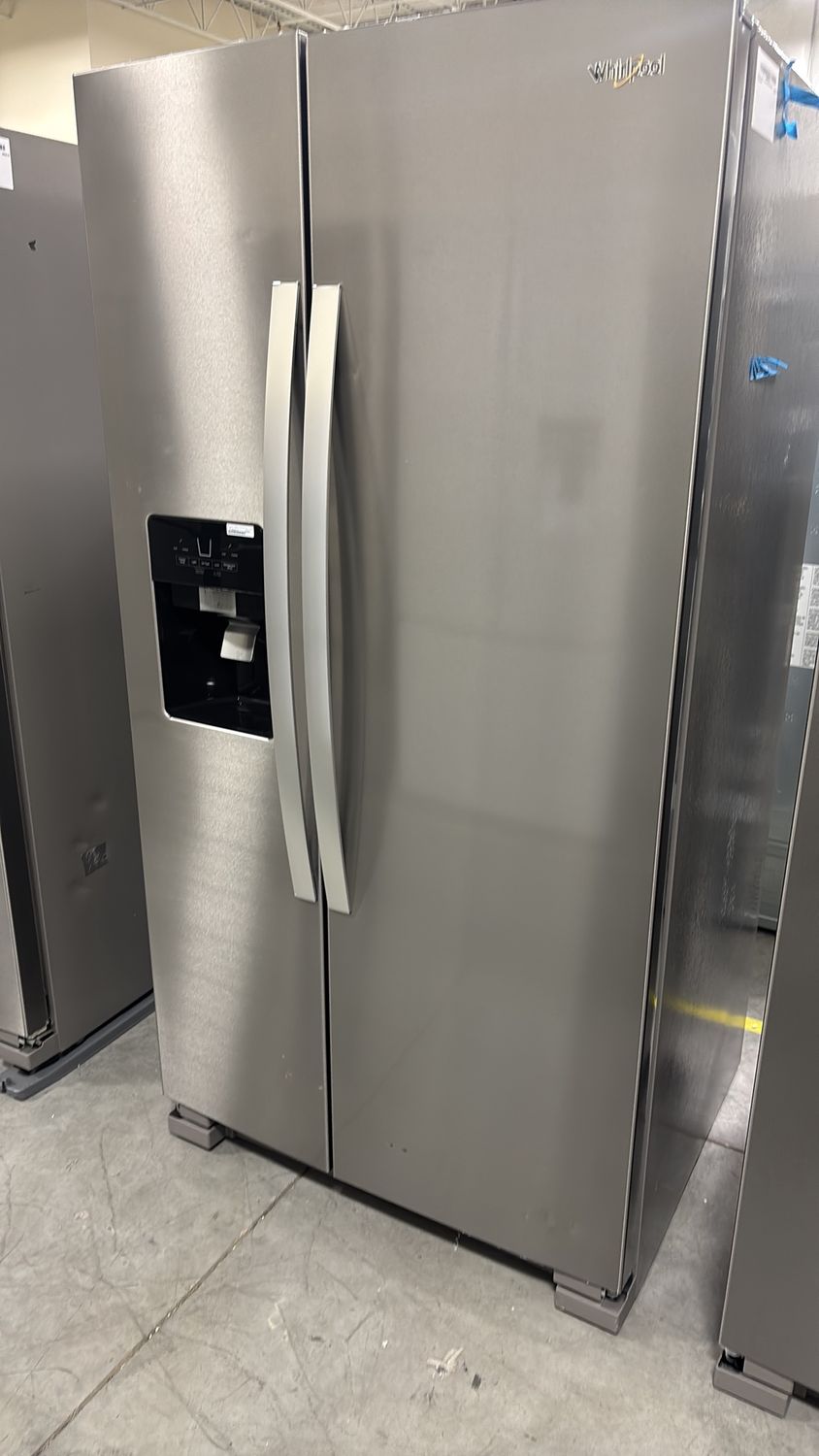 Whirlpool - 24.5 Cu. Ft. Side-by-Side Refrigerator - Stainless Steel