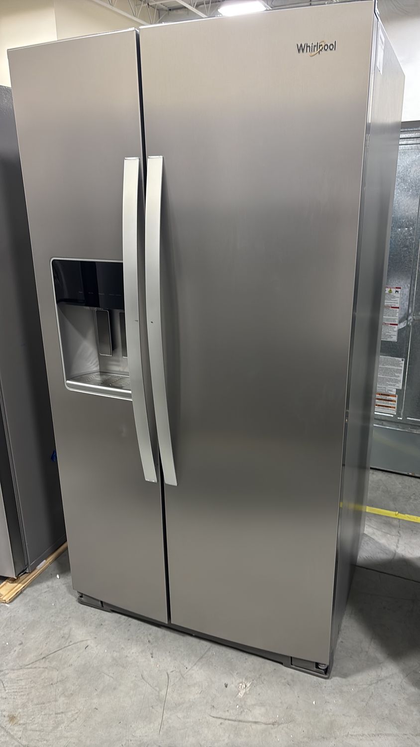 Whirlpool - 28 Cu. Ft. Side-by-Side Refrigerator with In-Door Ice &amp; Water - Fingerprint Resistant Stainless Finish