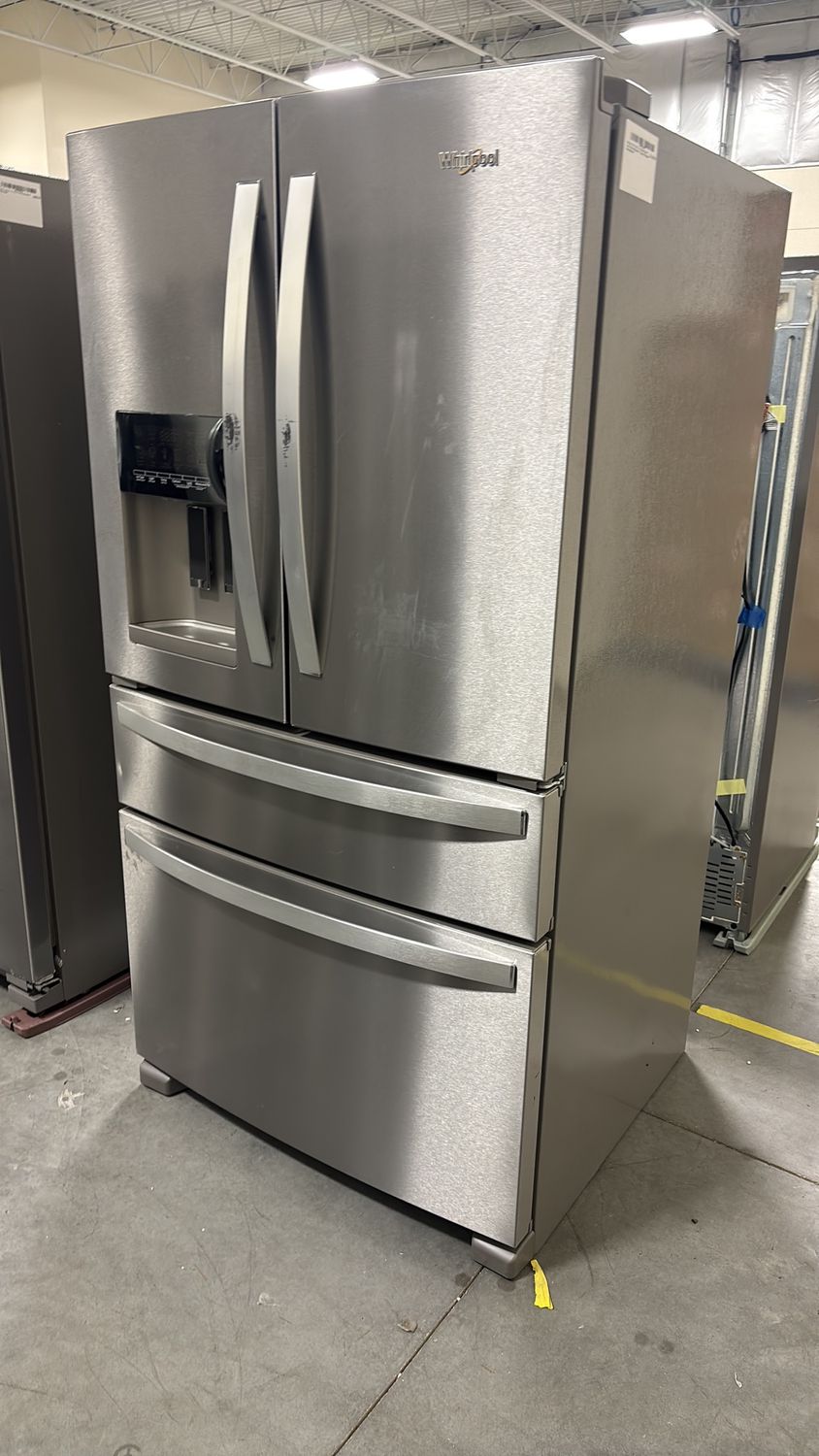 Whirlpool - 36 in. 24.5 cu. ft. Standard Depth French Door Refrigerator in Fingerprint Resistant Stainless Steel