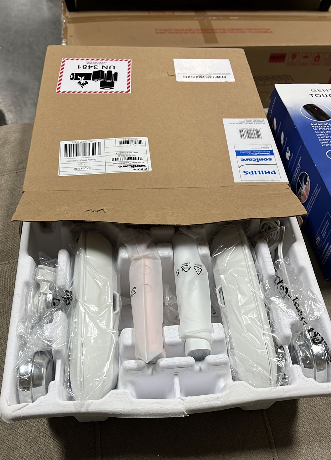 Philips Sonicare DiamondClean Power Toothbrush, Black and Rose Gold, 2 pk.