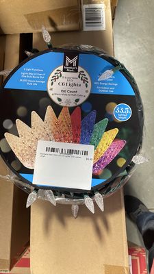 Member's Mark 150ct LED C6 Lights, 33.5' Lighted Length