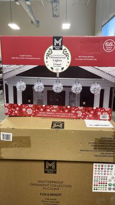Member's Mark 5ct Jumbo Mercury Ornament LED Lights