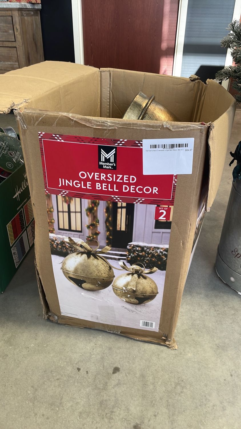 Member's Mark Oversized Jingle Bell Décor, Set of 2