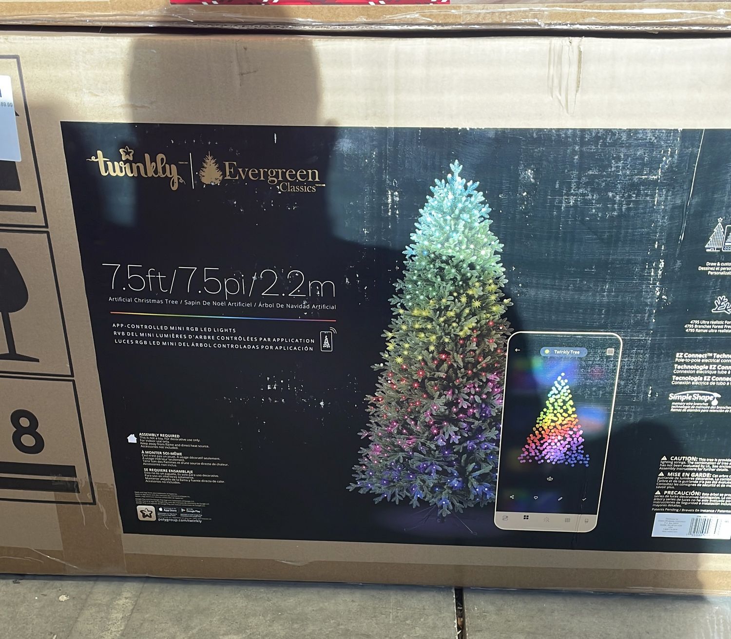 Evergreen Classics 7.5' Twinkly Pre-Lit Douglas Fir Christmas Tree