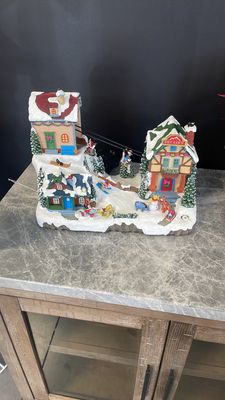 Disney 11" Pre-Lit Musical Ski Village