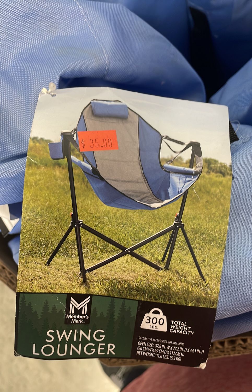 Member's Mark Swing Lounger Camp Chair