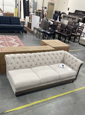 Christopher Knight Home Sectional Sofa L-shape Corner Recliner Couches with Button Tufted Backrest and Roll Armfor Living Room