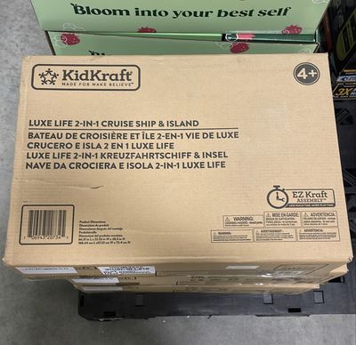 KidKraft Luxe Life 2-in-1 Wooden Cruise Ship and Island