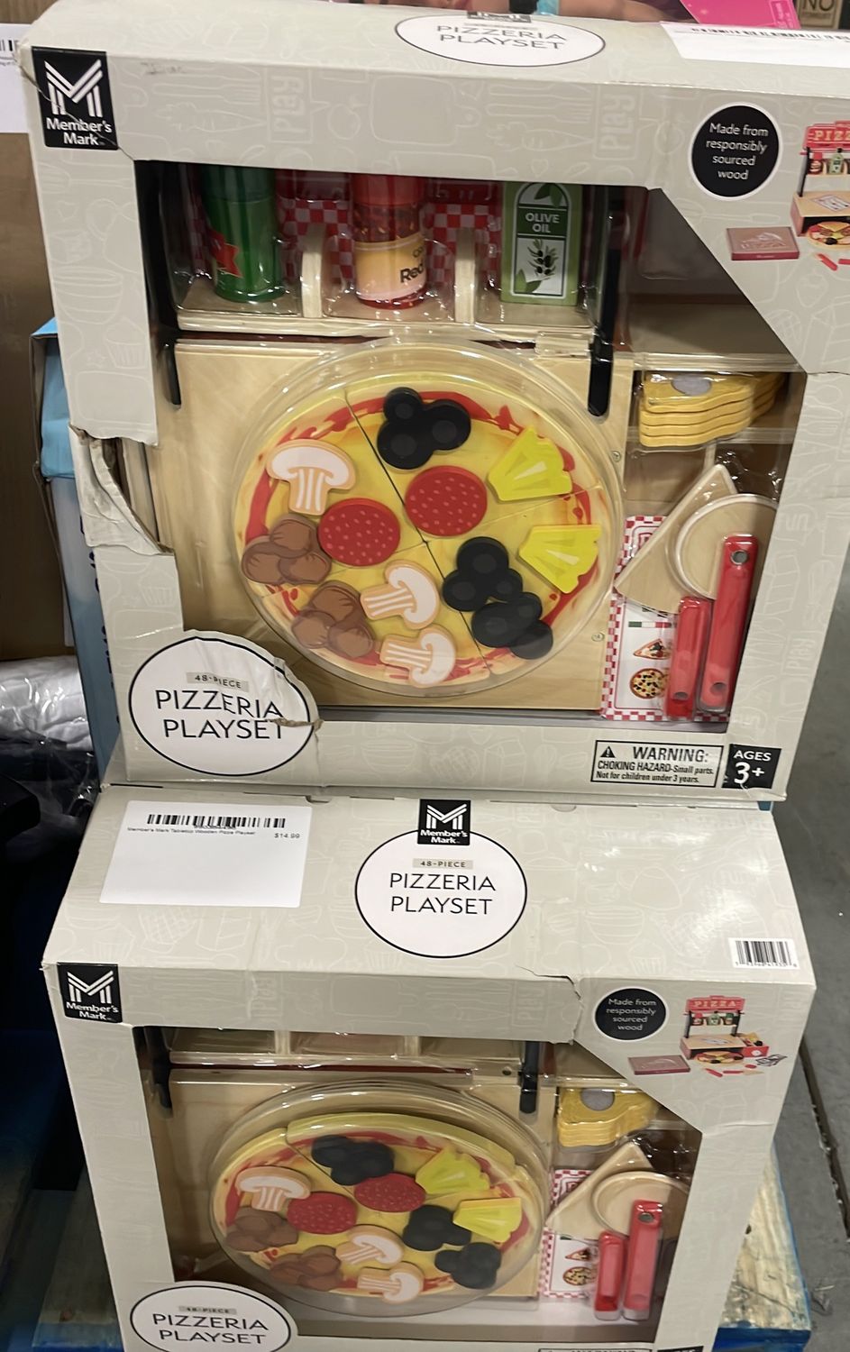 Member's Mark Tabletop Wooden Pizza Playset