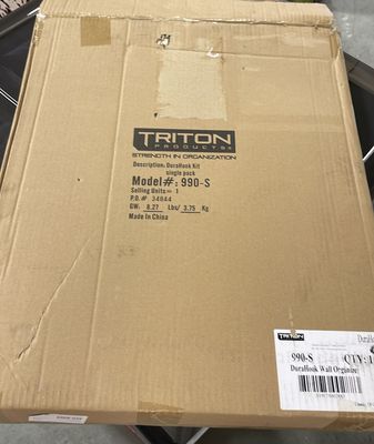 Triton Products 990-S (Complete wall storage system consisting of DuraBoard)