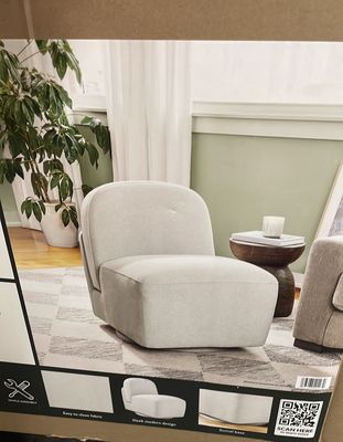 Member's Mark Small Space Swivel Chair, Assorted Colors (Gray)