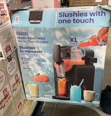 Slush-Ease 88 oz. Total / 64 oz. Drink Capacity Slushy Maker with Touchscreen and 5 Functions