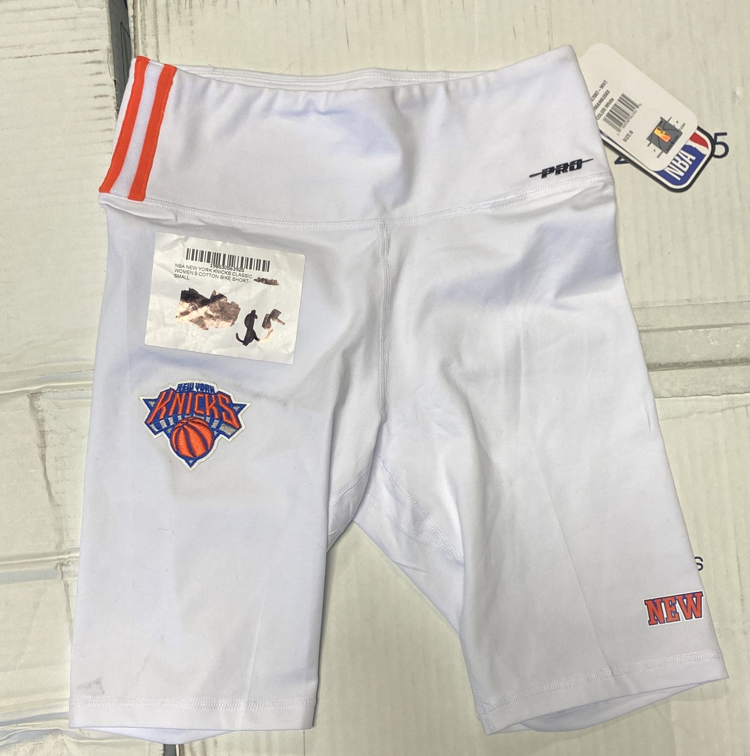 NBA NEW YORK KNICKS CLASSIC WOMEN'S COTTON BIKE SHORT-SMALL