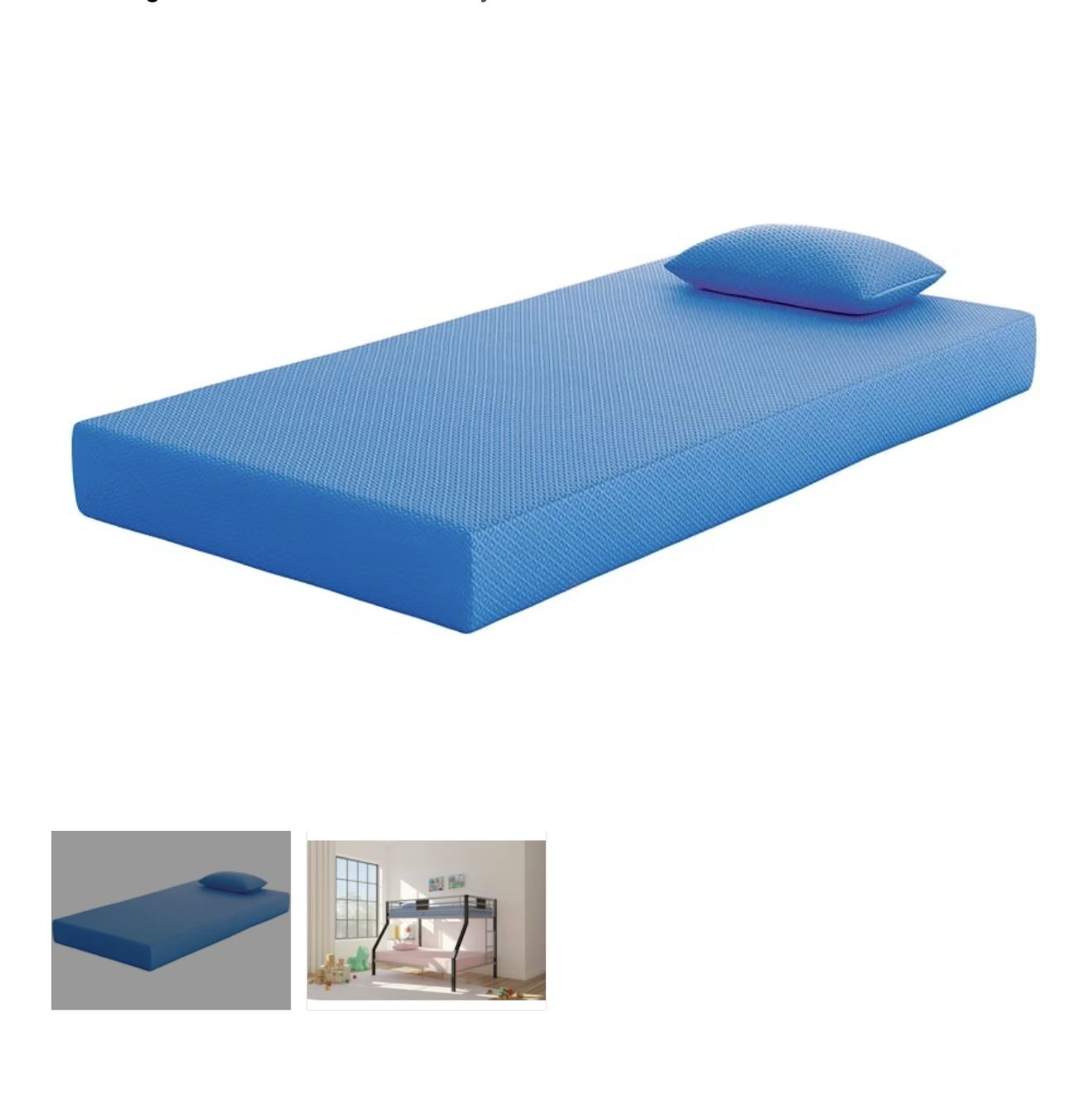 M721 ASHLEY IKIDZ BLUE (PREVIOUS VERSION) MATTRESS - TWIN MATTRESS AND PILLOW 2/CN
