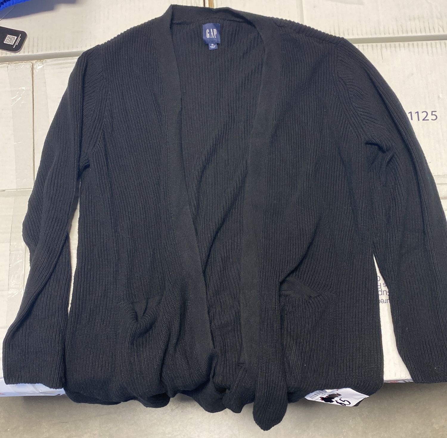 Barrel-Sleeve Cardigan Sweater