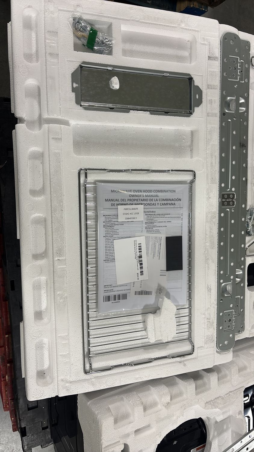 Whirlpool Air Fry Over-the-Range Microwave with Advanced Sensing Technology