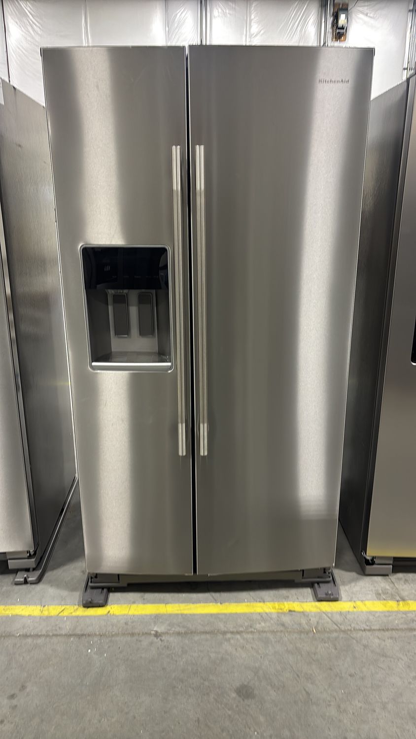 KitchenAid - 26.2 cu. ft. Standard Depth French Door Refrigerator in Fingerprint Resistant Stainless Steel with Platinum Interior