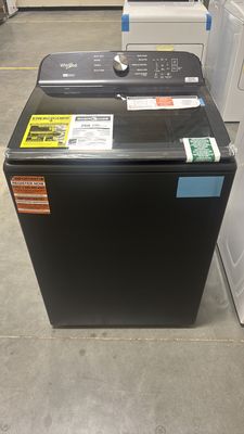 Whirlpool 5.2-cu ft High Efficiency Impeller and Agitator Top-Load Washer (Volcano Black) ENERGY STAR
