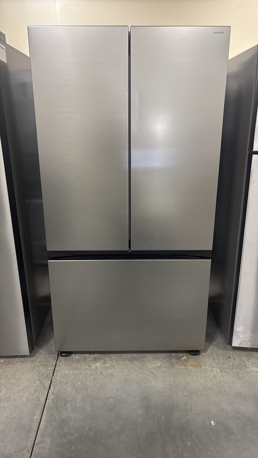 Samsung Large Capacity 3-Door French Door 27 cu. ft. Counter Depth Refrigerator with Dual Auto Ice Maker
