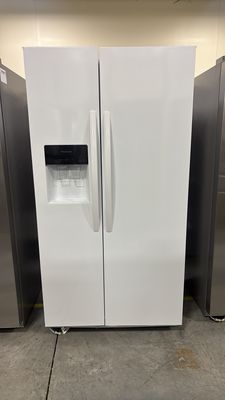 Frigidaire - 25.6 Cu. Ft. 36'' Standard Depth Side by Side Refrigerator - White