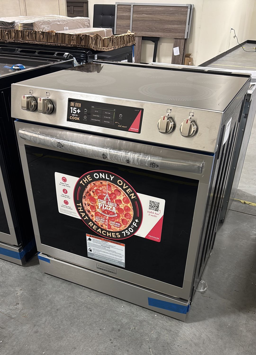 Frigidaire Gallery 30" Front Control Electric Range with Stone-Baked Pizza