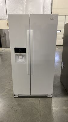 Whirlpool - 36-inch Wide Side-by-Side Refrigerator - 25 cu. ft. White