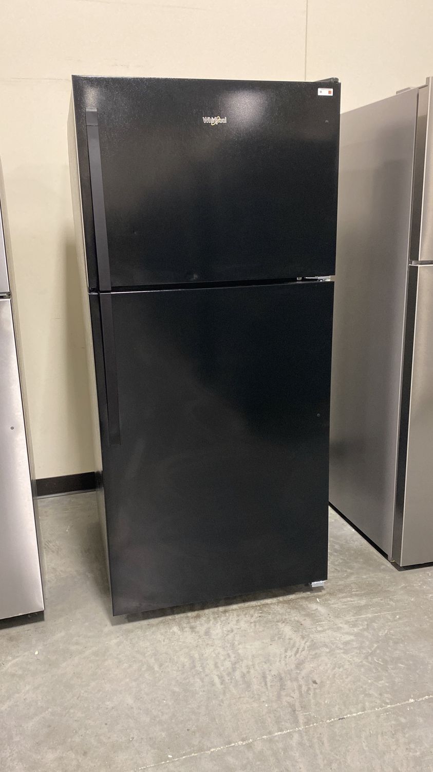 Whirlpool® 18.2 Cu. Ft. Top Freezer Refrigerator-Black