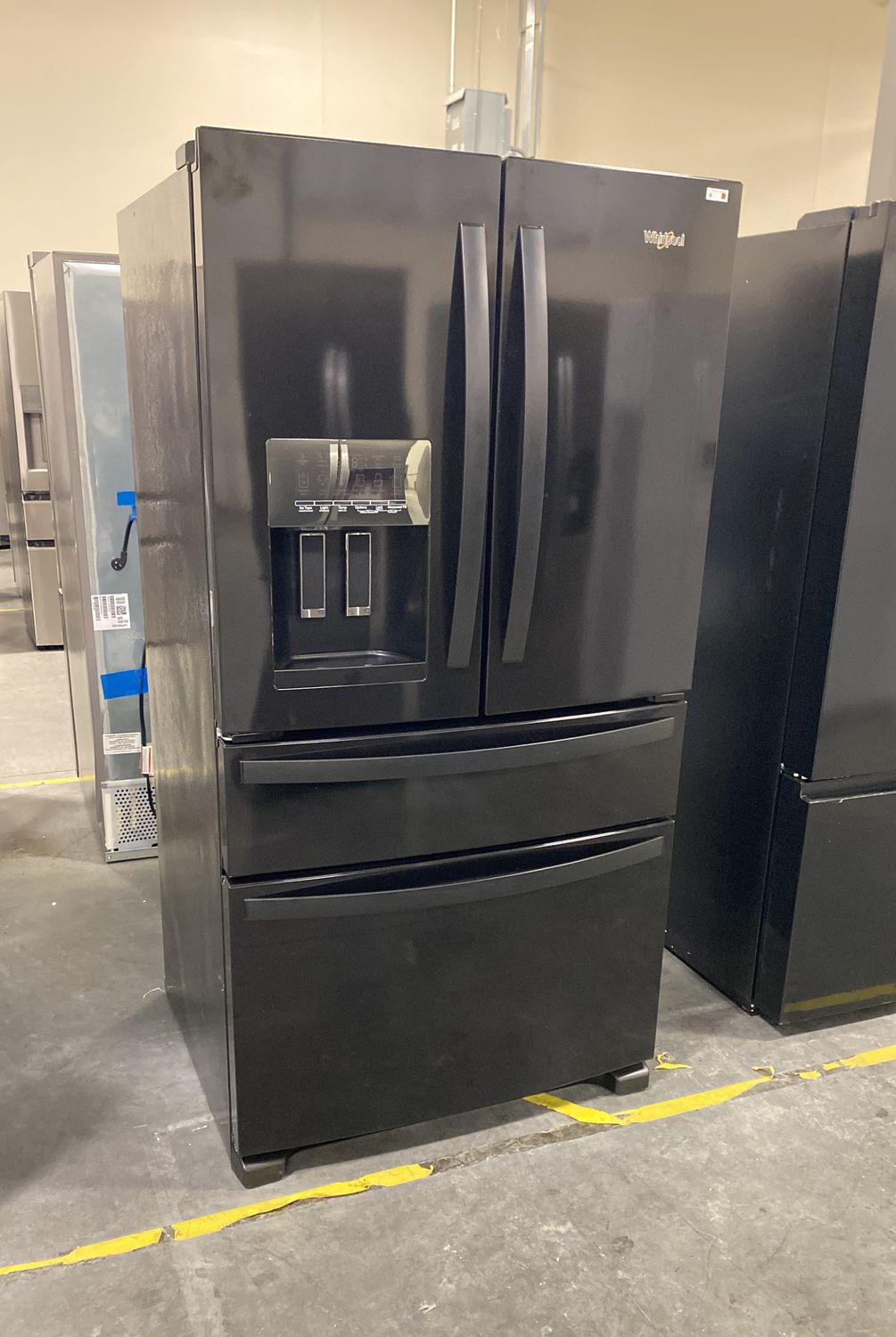 Whirlpool® 36 in. 24.5 Cu. Ft. Black French Door  Refrigerator