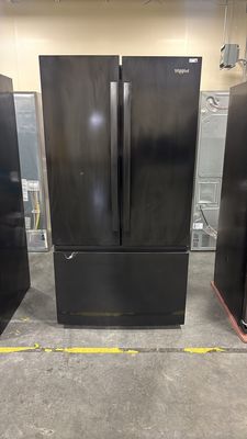 Whirlpool® 36 in. 31 cu. ft. French Door Refrigerator in Black with Ice  Maker