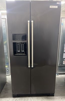 KitchenAid® 22.6 Cu. Ft. Black Stainless Steel with  PrintShield™ Finish Counter-Depth Side-by-Side  Refrigerator