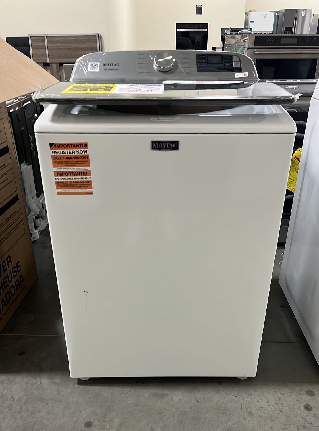 Maytag® 5.3 Cu. Ft. White Impeller Top Load Washer with Extra Power