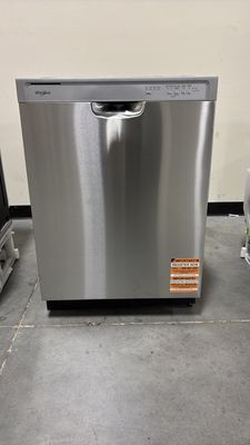Whirlpool - 24 in. Front Built-In Tall Tub Dishwasher in Stainless Steel with 4 -Cycles