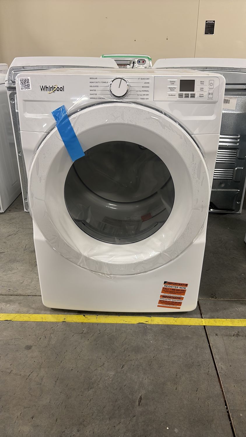 Whirlpool - 7.4 Cu. Ft. Stackable Electric Dryer with Quick Dry - White