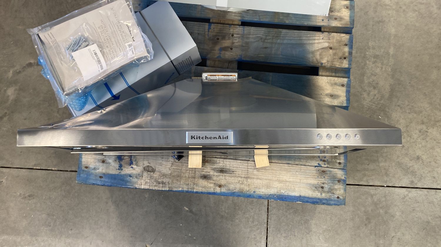 KitchenAid® 36'' Stainless Steel Wall Mount Hood - Model  # KVWB406DSS