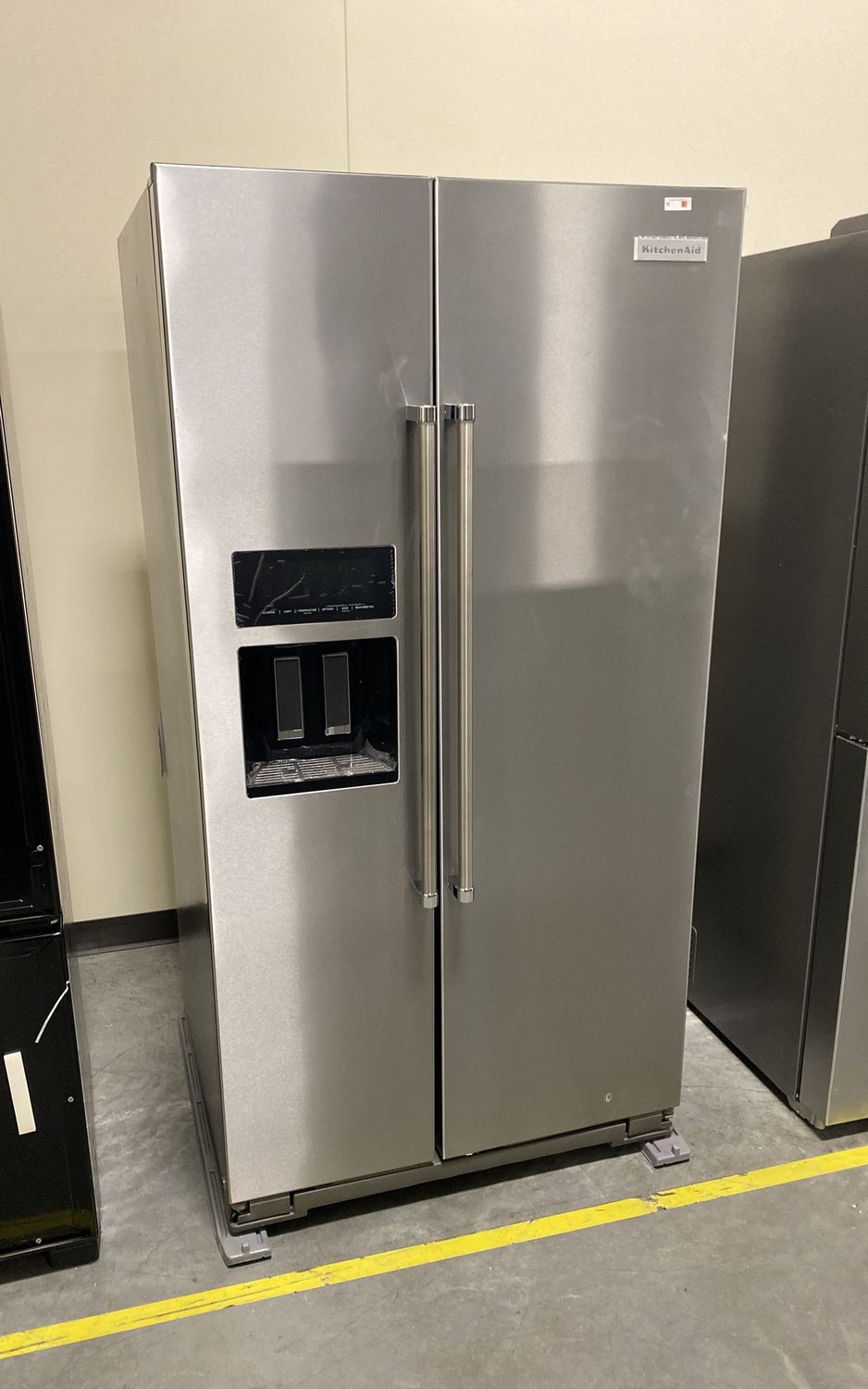 KitchenAid® 24.8 Cu. Ft. Stainless Steel with PrintShield™  Finish Side-by-Side Refrigerator - Model # KRSF705HPS