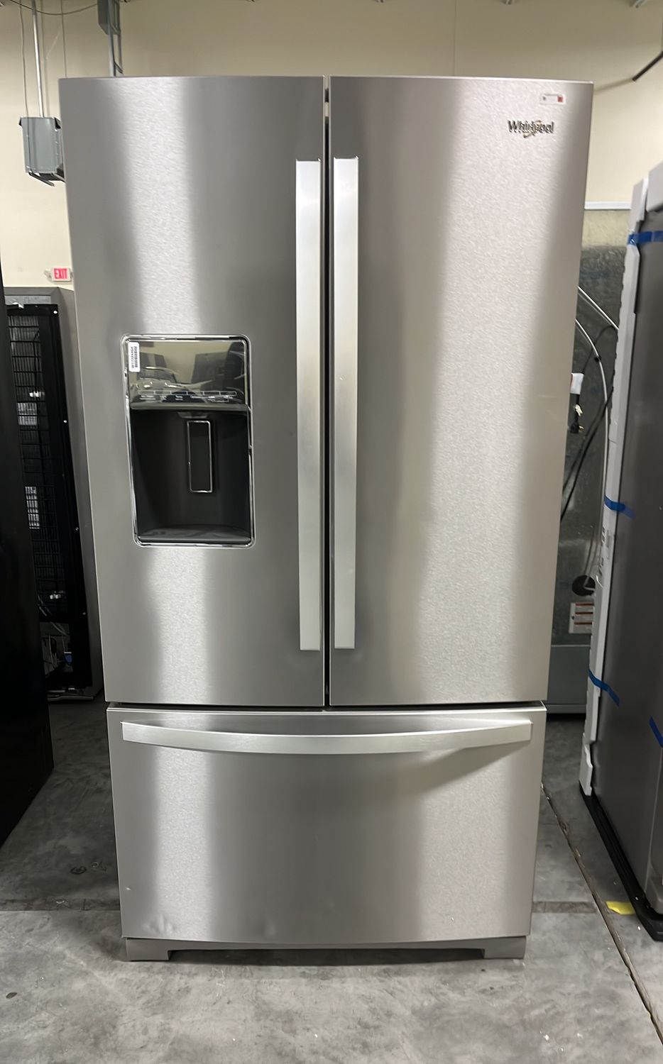 Whirlpool® 26.80 Cu. Ft. French Door Refrigerator Fingerprint Resistant Stainless Steel - Model #  WRF767SDHZ