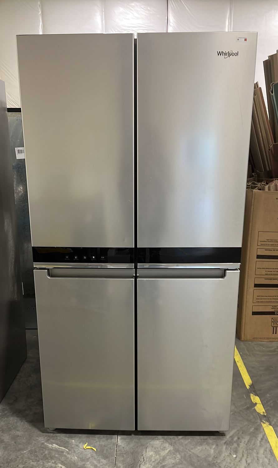 Whirlpool® 20.04 Cu. Ft. Fingerprint Resistant Metallic  Steel Counter Depth French Door Refrigerator - Model #  WRQA59CNKZ