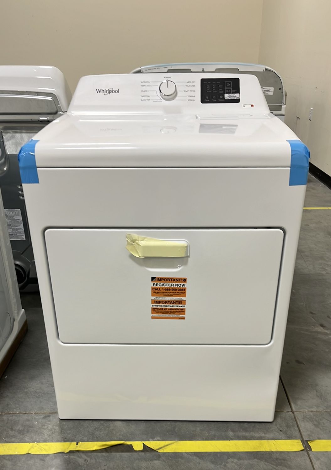 Whirlpool® 7 Cu. Ft. White Electric Dryer with Adaptive  Dry - Model # WED4107SW